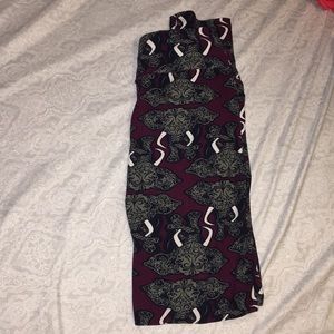 Burgandy Elephant Leggings